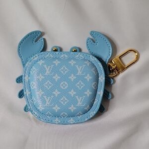 Louis Vuitton Blue Crab Coin Holder